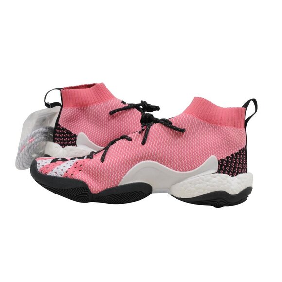 Adidas Pharrell Williams Mens Crazy BYW LVL X Ambition Sneakers US12 Pink White - Picture 5 of 8